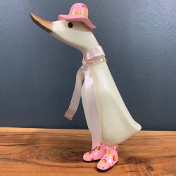 Dcuk - Tr And 22cm - Med Stvler Og Hat - Hvid - Kigger Ligeud