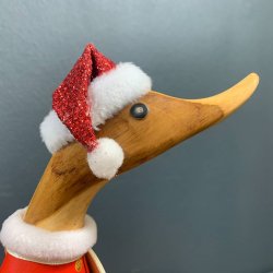 Dcuk - Tr� And 25cm - Jul - Juleand Med Nissehue - Kigger Lige Ud