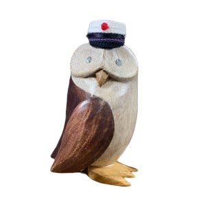 Dcuk - Tr Ugle 14cm - Lilla Studenterhue - Kigger Til Venstre