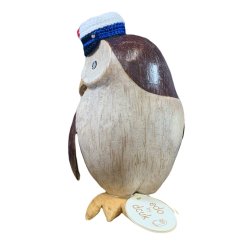 Dcuk - Tr Ugle 14cm - Mrkebl Studenterhue - Kigger til venstre