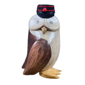 Dcuk - Tr Ugle 14cm - Sort Studenterhue - Kigger Til Venstre