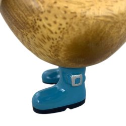 Dcuk - Tr�and 14 cm - Med Gummist�vler og Regnhat - Bl� - Kigger Til Venstre