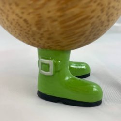 Dcuk Trand 11 cm - Med Gummistvler og Regnhat - Grn - Kigger Ligeud