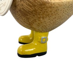 Dcuk - Trand11 cm - Med Gummistvler og Regnhat - Gul -Kigger Til Venstre