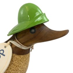 Dcuk Trand 11 cm - Med Gummistvler og Regnhat - Grn - Kigger Ligeud