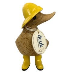 Dcuk - Trand11 cm - Med Gummistvler og Regnhat - Gul -Kigger Til Hjre