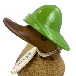 Dcuk Trand 11 cm - Med Gummistvler og Regnhat - Grn - Kigger Til Venstre