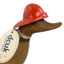 Dcuk Trand11 cm - Med Gummistvler og Regnhat - Rd -Kigger lige ud