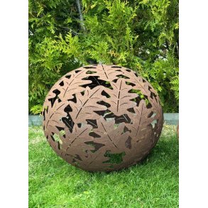 Dekorationskugle til haven � Cortenst�l � �40 cm.