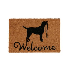 Drmtte 40x60 - Kokos drmtte hund med snor