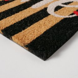 Drmtte 40x60 - Kokos drmtte med tekst - H&#10084;&#65039;me