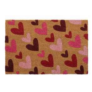 Drmtte 40x60 - Kokos mtte med hjerter