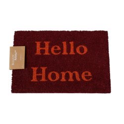 Kokos mtte - Hello Home 60x40 cm. - Drmtte med tekst