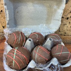 Dubai romkugler fra Nrre Aaby - Bakke med 6 stk. 