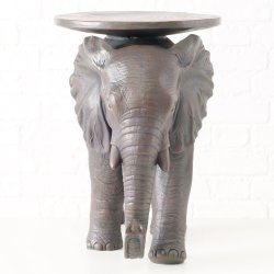 Elefant bord � Elefant med bord � H 50,5 cm
