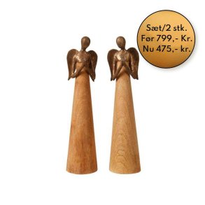 Engle - Englefigurer i mangotr og metal