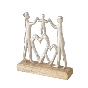 Familie figur - Far og mor med barn