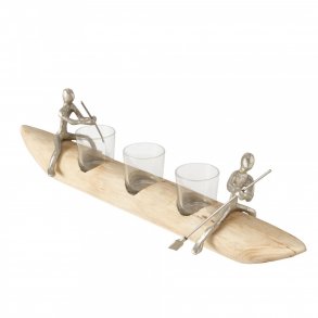 Figur - Kano med mnd og stager