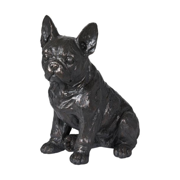 Bulldog figur i polystone 35 cm