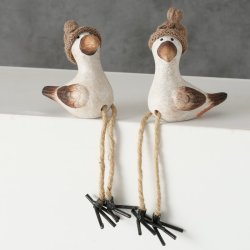 Figur - Fugle - St med 2 stk.