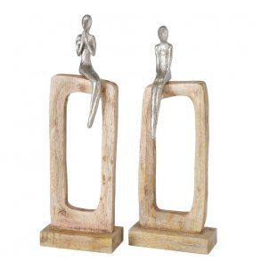 Figur - Kvinder p toppen - St 2 stk.