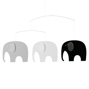 Flensted Mobiles - Design Uro - Elefant Komsammen - Gr Nuancer
