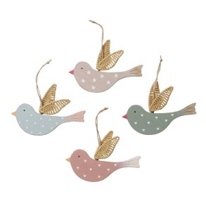 Fugle - Fugle til ophng - St med 4 stk.