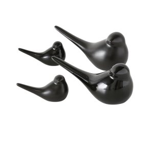 Porceln fugle - St med 4 stk. 