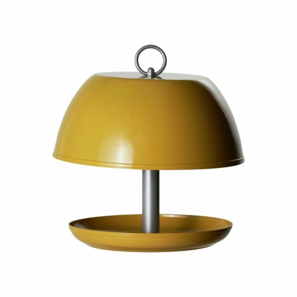 Fuglehus � Fuglefoderhus i metal � Karry gul � Til haven