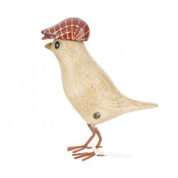 Dcuk - Tr fugl med rd sixpence