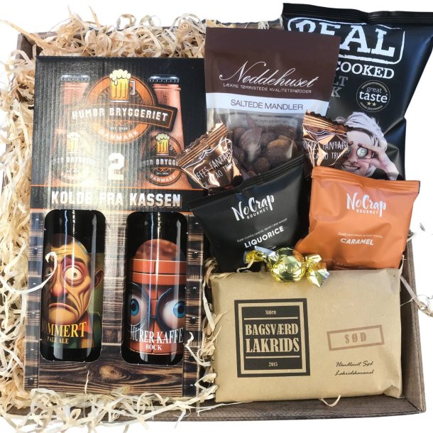 Gavekurv - 2 Kolde fra Kassen &#9474;325,- kr.