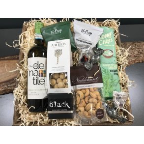 Gavekurv til hende - Hvidvin og hygge