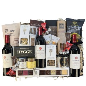 Gavekurv - Luksus gavekurv med vin og hygge