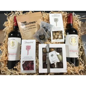 Gavekurv - kologisk gavekurv med vin og hygge