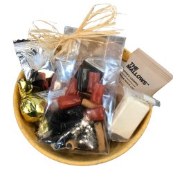 Gavekurv � Sk�l med l�kkerier