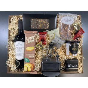 Gavekurv med metalfigur - Apoteker - Vin og hygge