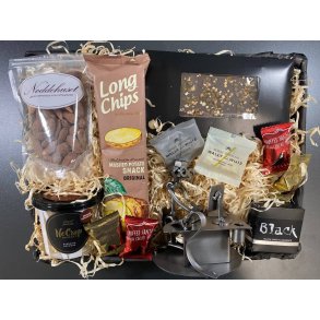 Gavekurv med metalfigur - Bogholder - Revisor - L�kkerier