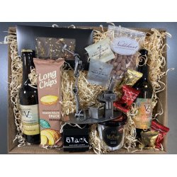 Gavekurv med metalfigur - Computer - Mand smadrer Computer - l og hygge