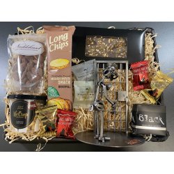 Gavekurv med metalfigur - Fngselsbetjent - Fngselsfunktionr - Lkkerier