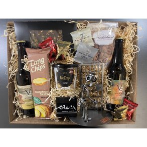 Gavekurv med metalfigur - F�ngselsbetjent - F�ngselsfunktion�r - �l og hygge
