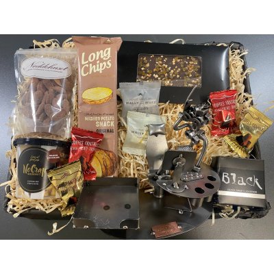 Gavekurv med metalfigur - Kontorassistent -Socialrdgiver - Kvinde - Lkkerier