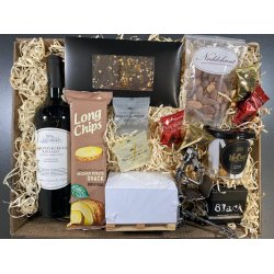 Gavekurv med metalfigur - Lager og logistik - Speditr - Vin og hygge