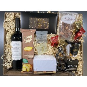 Gavekurv med metalfigur - Lager og logistik - Spedit�r - Vin og hygge