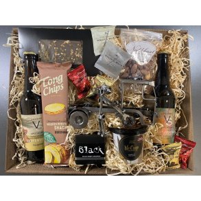 Gavekurv med metalfigur - Lastbilmekaniker - �l og hygge