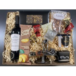 Gavekurv med metalfigur - Mandlig Kiropraktor - Vin og hygge