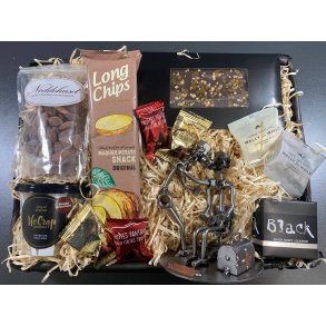 Gavekurv med metalfigur - Mandlig l�ge - L�kkerier