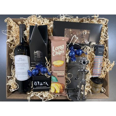 Gavekurv med metalfigur - Murer - Vin og hygge