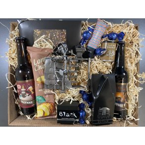 Gavekurv med metalfigur - Tagd�kker - T�mrer - �l og hygge