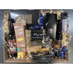 Gavekurv med metalfigur - T�mrer - Snedker - �l og hygge