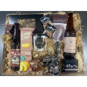 Gavekurv med metalfigur - Traktormekaniker - l og hygge